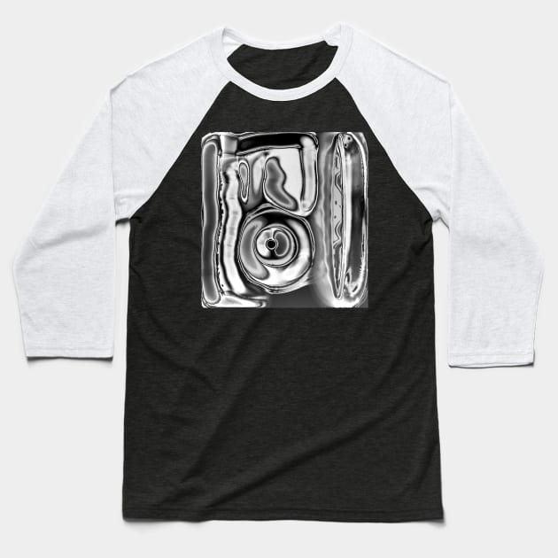 gray and black tangle shapes with different color styles and themes. Baseball T-Shirt by Marccelus